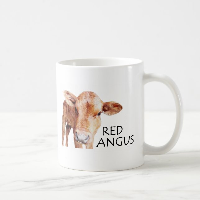 Caneca De Café Angus vermelho (Direita)