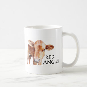 Caneca De Café Angus vermelho - o vermelho é o preto novo