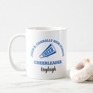 Caneca De Café Animadora de Torcida do Ensino Médio Azul Personal