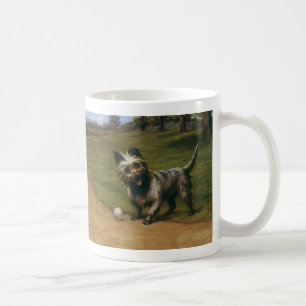 Caneca De Café Animais Antigos Cães, Cachorrinho Fofo do Terrier 