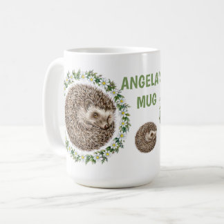 Caneca De Café Animais Atrevidos Cama de Flor Circular -ouriço-ca