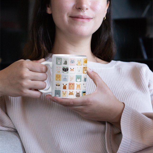 Caneca De Café Animais Cachorros 4 Mug De Café (Criador carregado)