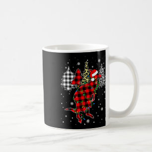 Caneca De Café Animais Canguru de Natal Xmas Plaid Búfalo Leopard