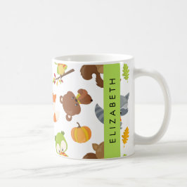 Caneca De Café Animais Da Floresta, Animais Da Floresta, Seu Nome
