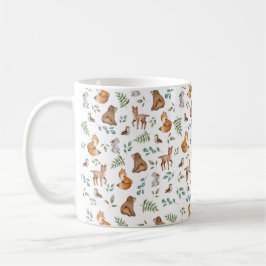 Caneca De Café Animais da Floresta Florestal Imaginosa