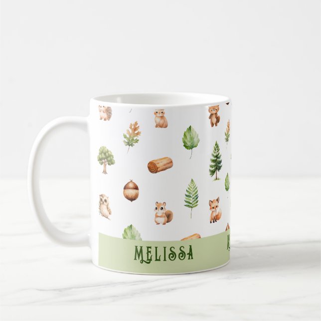 Caneca De Café Animais da Floresta Marinha (Esquerda)