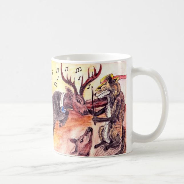 Caneca De Café Animais dançando (Direita)