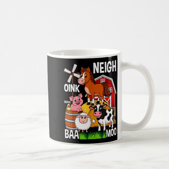 Caneca De Café Animais de Fazenda Fofos Com Sons  (Direita)