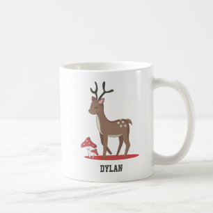 Caneca De Café Animais de Floresta Personalizados Dão Chocolate Q