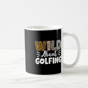 Caneca De Café Animais de Golfe Selvagens Padrão Golfista Leopard