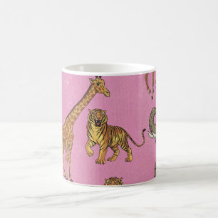 Caneca De Café Animais de Zoológico Vintage