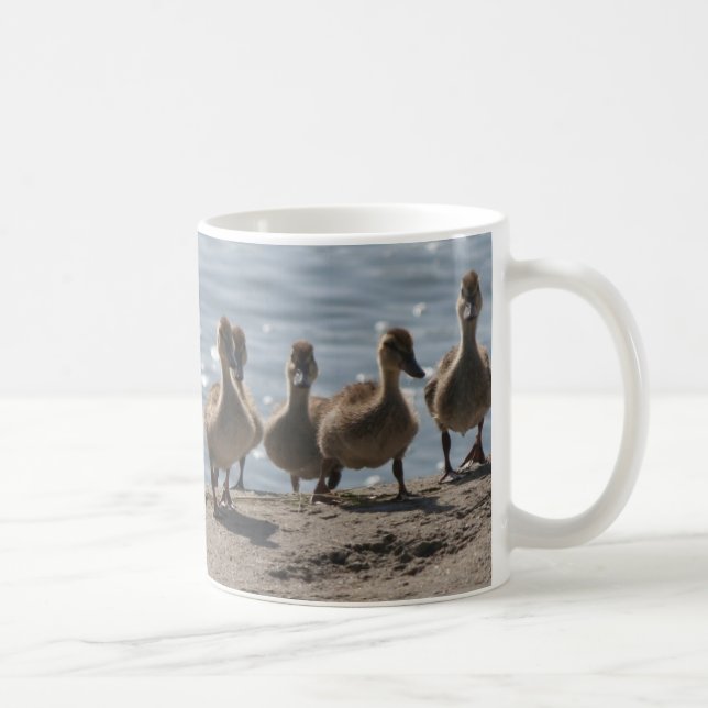 Caneca De Café Animais dos animais selvagens do pato do bebê do (Direita)