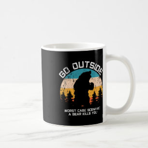 Caneca De Café Animais Engraçados Saem Para Fora Comidos Por Urso