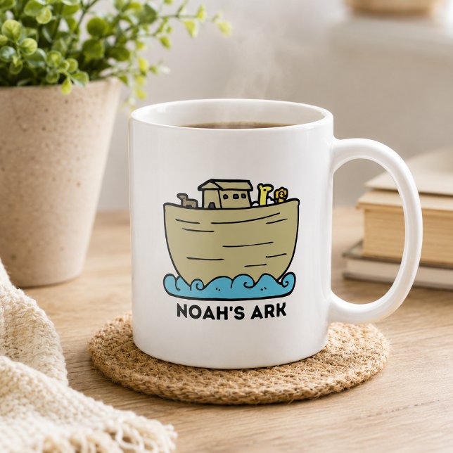 Caneca De Café Animais Fofos Arca de Noé  (Criador carregado)