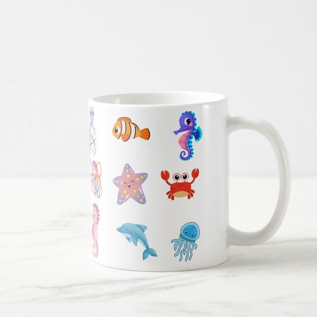 Caneca De Café animais marinhos (Direita)