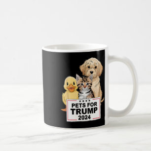 Caneca De Café Animais Para Trump Tornem Animais Seguros Novament