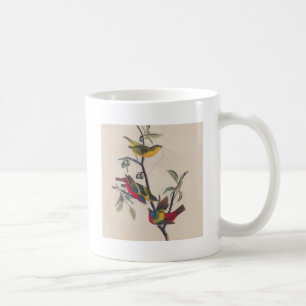 Caneca De Café Animais Selvagens de Aves Pintadas com Audubon