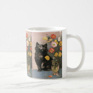 Caneca De Café Animais Vintage, Cozinheiros vitorianos e flores