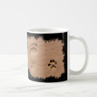 Caneca De Café Animal de estimação & pegada na areia