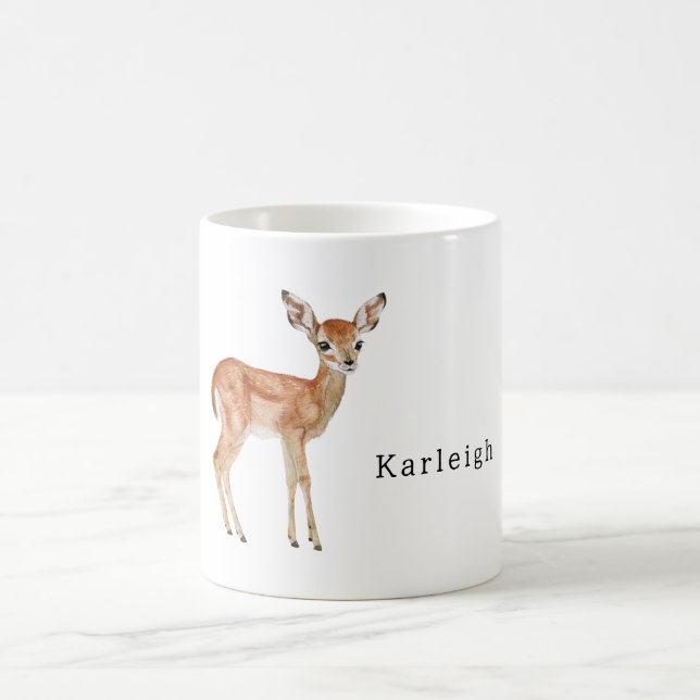 Caneca De Café Animal de Safari Veado (Centro)
