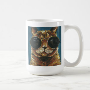Caneca De Café Animal  Gatinho De Óculos De Sol