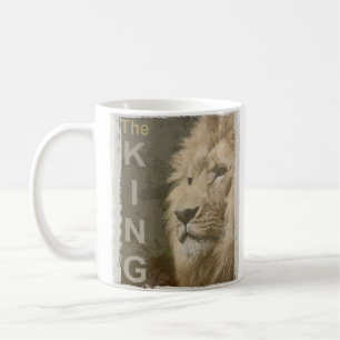 Caneca De Café Animal Lion Face King Elegante Modelo Trendy