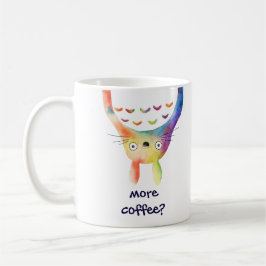 Caneca De Café Animal lunático do arco-íris