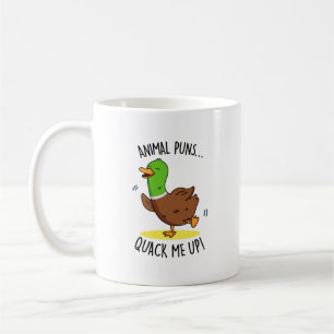 Caneca De Café Animal Puns Me Enche Engraçado Pun