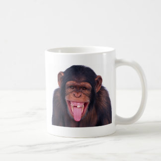 Caneca De Café animal selvagem do chimpanzé insolente do