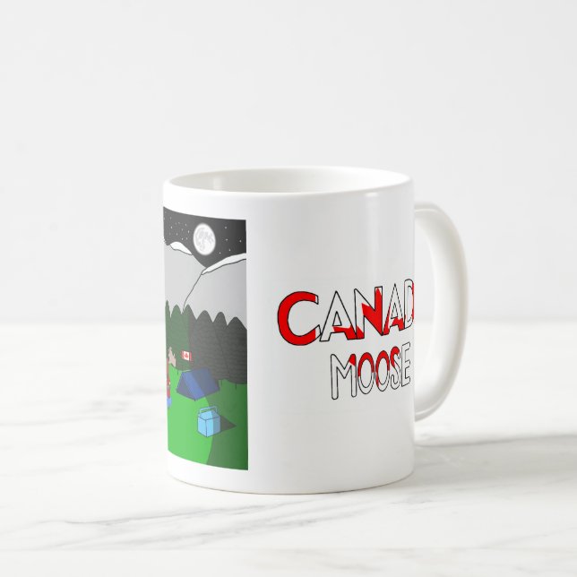 Caneca De Café Animals of the World, Canada: Moose (Frente Esquerda)