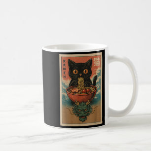 Caneca De Café Anime Cat Ramen Japonês Engraçado Art Kawaii Cat E