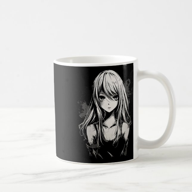 Caneca De Café Anime de Arte de Pixel do Anime Manga (Direita)