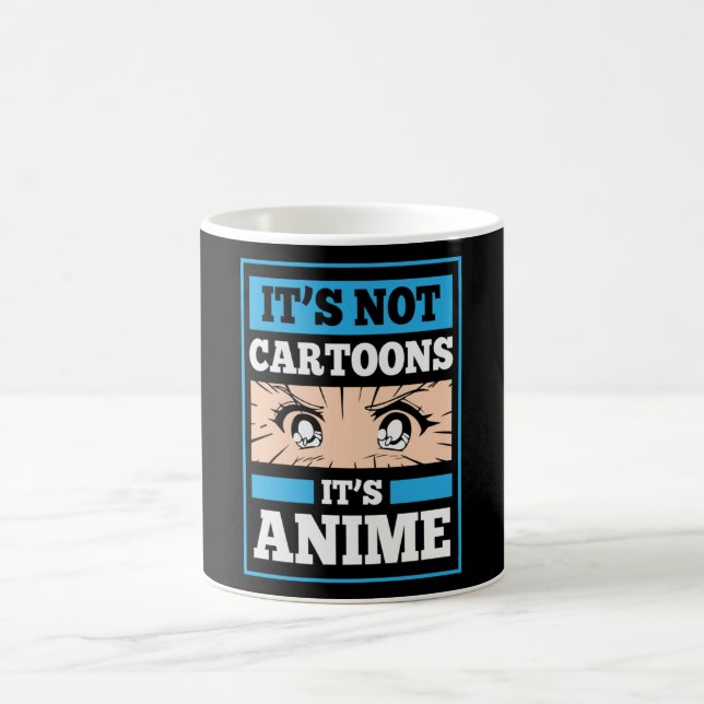Caneca De Café Anime Engraçado | Não são desenhos animados (Centro)