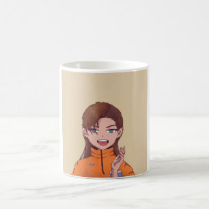 Caneca De Café Anime Entusiasta Menina Anime Caracteres de Animaç