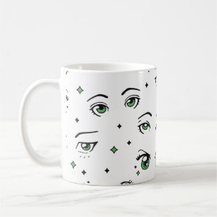 CANECA DE CAFÉ ANIME EYE PATTERE DESIGN