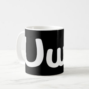 Caneca De Café Anime Feliz Da UwU Face Emoticon