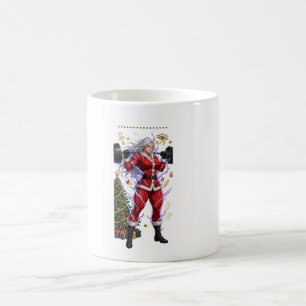 Caneca De Café Anime Ginásio Papai Noel Fitness Natal