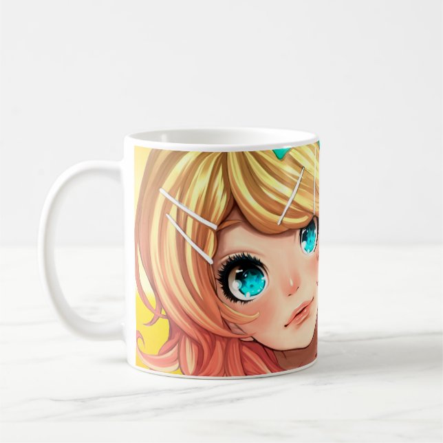 Caneca De Café Anime girl art (Esquerda)