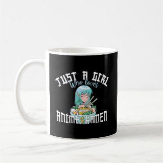 Caneca De Café Anime Girl Shirt Apenas Uma Menina Que Ama Anime E