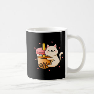 Caneca De Café Anime Kawaii Cat Boba Bubble Tea Anime Merch prese