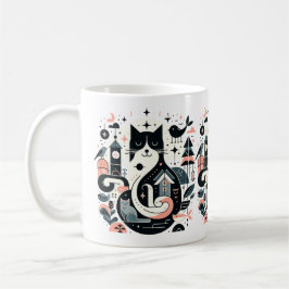 Caneca De Café Anime o gato engraçado Mug