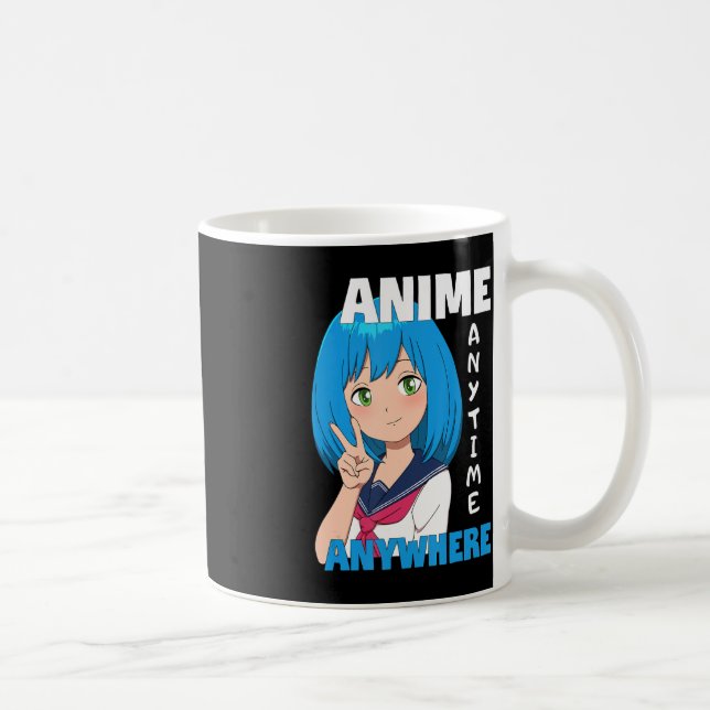 Caneca De Café Anime qualquer hora em qualquer lugar (Direita)