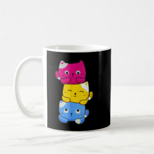 Caneca De Café Animes de Gato Kawaii, Pansexuais, Orgulho Pan