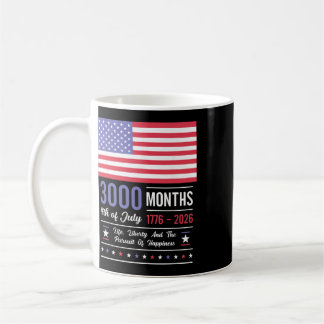 Caneca De Café Aniversário América EUA 3000 Meses 250 Anos Julho