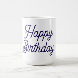 Caneca De Café Aniversário Branco