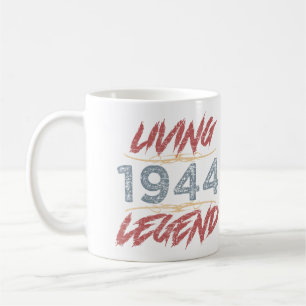 Caneca De Café Aniversário da 80 de Legenda Viva de 1944
