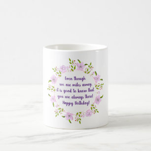 Caneca De Café Aniversário das flores da Maçã-bula-branca