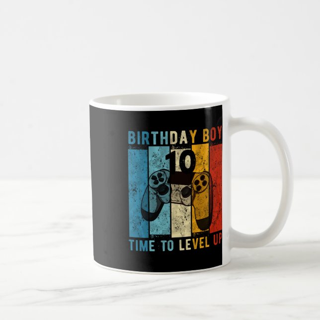 Caneca De Café Aniversário De 10 Anos De Idade Para Alcançar 10º  (Direita)