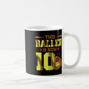 Caneca De Café Aniversário de 10 anos de idade Softll Esta Ller A