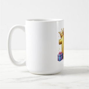 Caneca De Café Aniversário de 10 anos de ouro